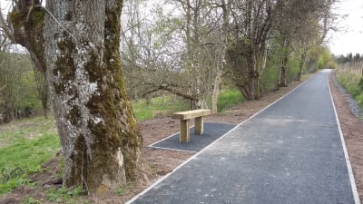 Completed Provost Walk path work in Auchterarder