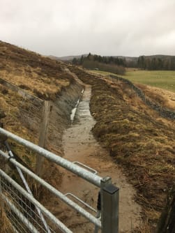Path improvement works at Pitcarmick on the Cateran Trail