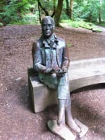 Statue of Robert Burns at the Birks of Aberfeldy