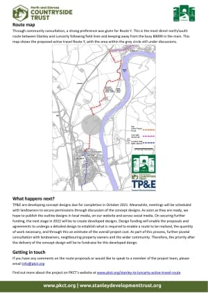 Stanley to Luncarty Active Travel Route Newsletter Edition 1 - page 2