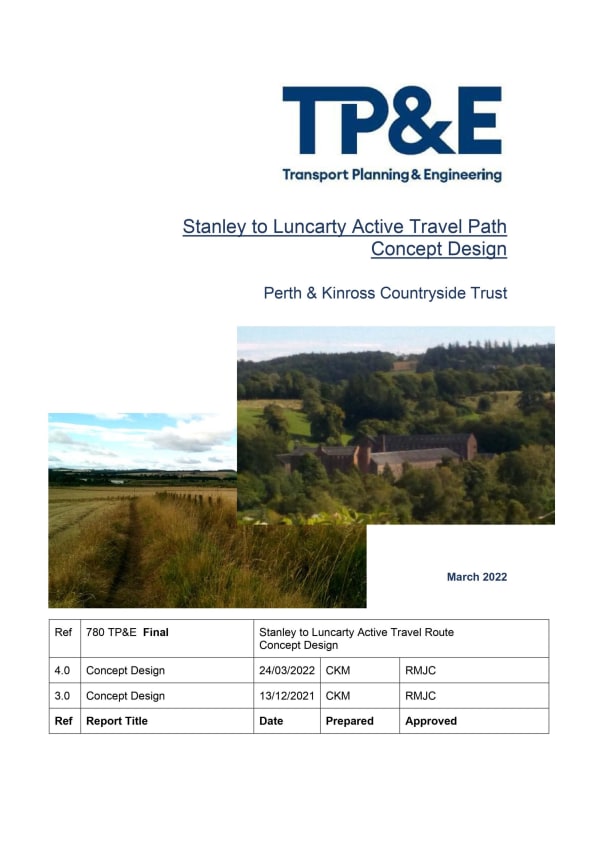 Stanley to Luncarty Active Travel Route Concept Design