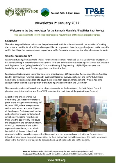 Rannoch Riverside Newsletter 2 Final - page 1