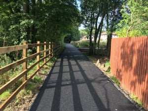 NCN 77 active travel route improvement works at Almondbank