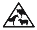 Take Care Cattle sign - livestock image