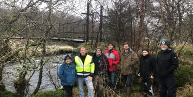 A community-wide effort to repair Glenisla Bridge